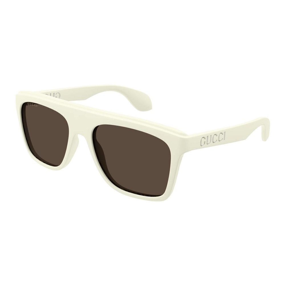 NWT Gucci GG1570S-003 White Square 57mm Sunglasses